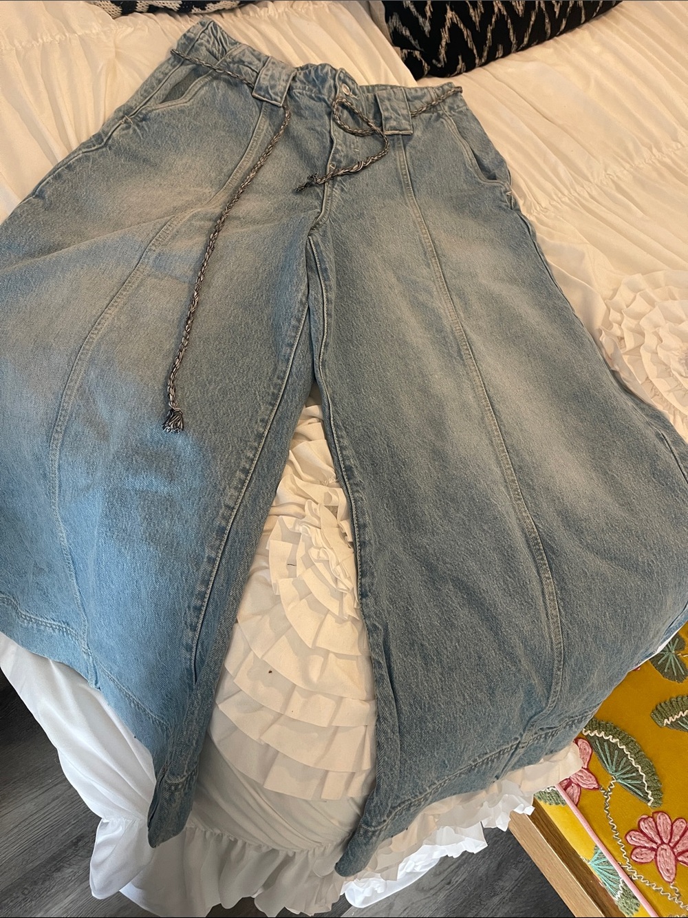 We The Free Light Blue Ultra Wide-Leg Jeans